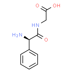 ChemSpider 2D Image | N-[(2R)-2-Amino-2-phenylacetyl]glycine | C10H12N2O3