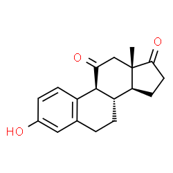ChemSpider 2D Image | 3-Hydroxyestra-1,3,5(10)-triene-11,17-dione | C18H20O3