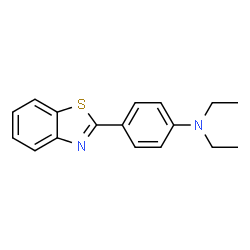 ChemSpider 2D Image | 4-(2-Benzothiazolyl)-N,N-diethylbenzenamine | C17H18N2S