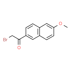 ChemSpider 2D Image | 2-Bromo-1-(6-methoxy-2-naphthyl)ethanone | C13H11BrO2