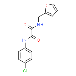 ChemSpider 2D Image | N-(4-Chlorophenyl)-N'-(2-furylmethyl)ethanediamide | C13H11ClN2O3