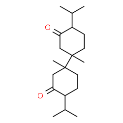 ChemSpider 2D Image | 4,4'-Diisopropyl-1,1'-dimethyl-1,1'-bi(cyclohexyl)-3,3'-dione | C20H34O2