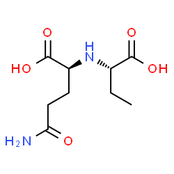 ChemSpider 2D Image | N~2~-[(1S)-1-Carboxypropyl]-L-glutamine | C9H16N2O5
