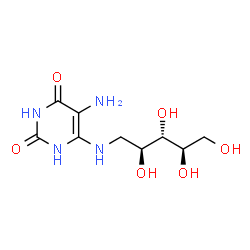 ChemSpider 2D Image | 5-amino-6-(D-ribitylamino)uracil | C9H16N4O6