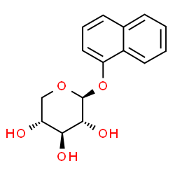 ChemSpider 2D Image | 1-Naphthyl beta-D-xylopyranoside | C15H16O5