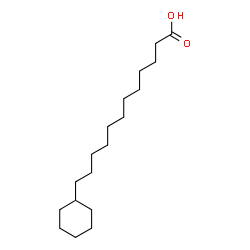 ChemSpider 2D Image | 12-Cyclohexyldodecanoic acid | C18H34O2
