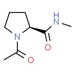 ChemSpider 2D Image | 1-Acetyl-N-methyl-L-prolinamide | C8H14N2O2