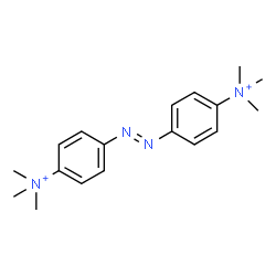 ChemSpider 2D Image | 4,4'-[(E)-1,2-Diazenediyl]bis(N,N,N-trimethylanilinium) | C18H26N4