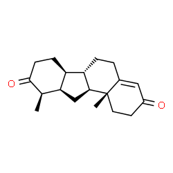 ChemSpider 2D Image | (6aS,6bS,10R,10aR,11aS,11bR)-10,11b-Dimethyl-5,6,6a,6b,7,8,10a,11,11a,11b-decahydro-1H-benzo[a]fluorene-3,9(2H,10H)-dione | C19H26O2