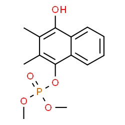 ChemSpider 2D Image | 4-Hydroxy-2,3-dimethyl-1-naphthyl dimethyl phosphate | C14H17O5P