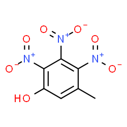 ChemSpider 2D Image | 5-Methyl-2,3,4-trinitrophenol | C7H5N3O7