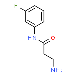 ChemSpider 2D Image | N-(3-Fluorophenyl)-beta-alaninamide | C9H11FN2O