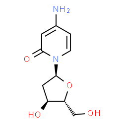 ChemSpider 2D Image | 4-Amino-1-(2-deoxy-alpha-D-erythro-pentofuranosyl)-2(1H)-pyridinone | C10H14N2O4