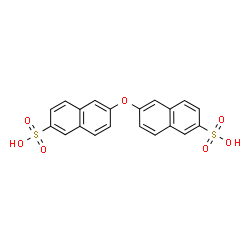 ChemSpider 2D Image | 6,6'-Oxydi(2-naphthalenesulfonic acid) | C20H14O7S2