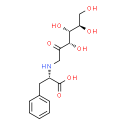 ChemSpider 2D Image | (2S)-3-Phenyl-2-{[(3S,4R,5R)-3,4,5,6-tetrahydroxy-2-oxohexyl]amino}propanoic acid | C15H21NO7