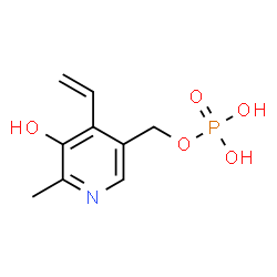 ChemSpider 2D Image | (5-Hydroxy-6-methyl-4-vinyl-3-pyridinyl)methyl dihydrogen phosphate | C9H12NO5P