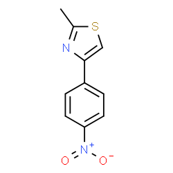 ChemSpider 2D Image | 2-Methyl-4-(4-nitro-phenyl)-thiazole | C10H8N2O2S