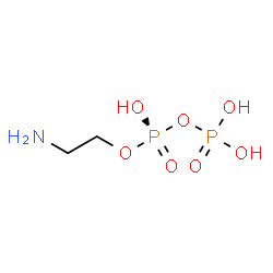 ChemSpider 2D Image | AMINOETHANOLPYROPHOSPHATE | C2H9NO7P2