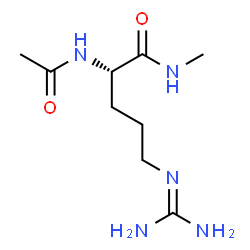 ChemSpider 2D Image | N~2~-Acetyl-N~5~-(diaminomethylene)-N-methyl-L-ornithinamide | C9H19N5O2