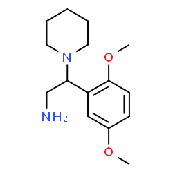 ChemSpider 2D Image | 2-(2,5-dimethoxyphenyl)-2-piperidin-1-ylethanamine | C15H24N2O2
