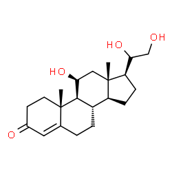 ChemSpider 2D Image | (11beta,20S)-11,20,21-Trihydroxypregn-4-en-3-one | C21H32O4