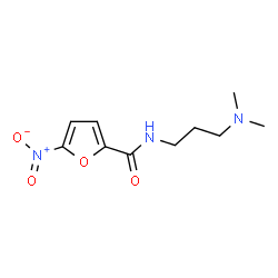 ChemSpider 2D Image | N-[3-(Dimethylamino)propyl]-5-nitro-2-furamide | C10H15N3O4