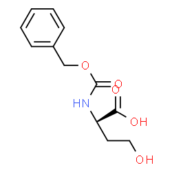 ChemSpider 2D Image | N-[(Benzyloxy)carbonyl]-D-homoserine | C12H15NO5