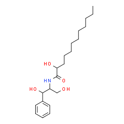 ChemSpider 2D Image | N-(1,3-Dihydroxy-1-phenyl-2-propanyl)-2-hydroxydodecanamide | C21H35NO4