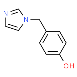 ChemSpider 2D Image | 4-(1H-Imidazol-1-ylmethyl)phenol | C10H10N2O