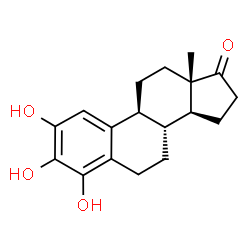 ChemSpider 2D Image | 2,3,4-Trihydroxyestra-1(10),2,4-trien-17-one | C18H22O4