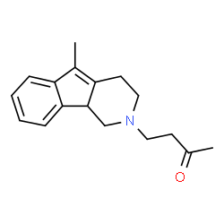 ChemSpider 2D Image | 4-(5-Methyl-1,3,4,9b-tetrahydro-2H-indeno[1,2-c]pyridin-2-yl)-2-butanone | C17H21NO