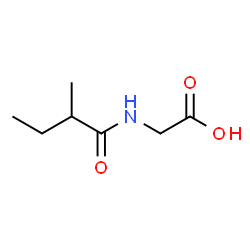 ChemSpider 2D Image | 2-Methylbutyrylglycine | C7H13NO3