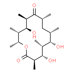 ChemSpider 2D Image | 8,8a-Deoxyoleandolide | C20H36O6