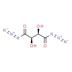 ChemSpider 2D Image | (2R,3R)-2,3-Dihydroxysuccinoyl diazide | C4H4N6O4