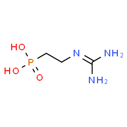 ChemSpider 2D Image | {2-[(Diaminomethylene)amino]ethyl}phosphonic acid | C3H10N3O3P