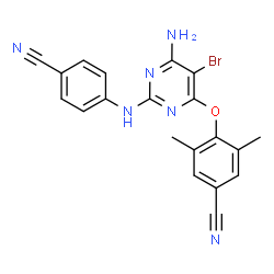 ChemSpider 2D Image | etravirine | C20H15BrN6O