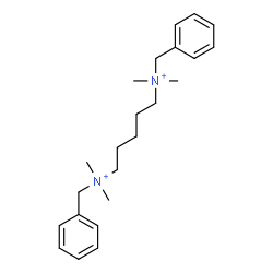 ChemSpider 2D Image | N,N'-Dibenzyl-N,N,N',N'-tetramethyl-1,5-pentanediaminium | C23H36N2