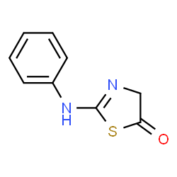 ChemSpider 2D Image | 2-Anilino-1,3-thiazol-5(4H)-one | C9H8N2OS