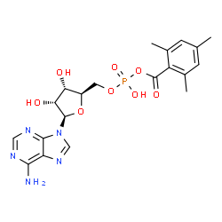 ChemSpider 2D Image | 5'-O-{Hydroxy[(mesitylcarbonyl)oxy]phosphoryl}adenosine | C20H24N5O8P