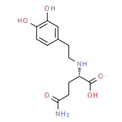 ChemSpider 2D Image | N~2~-[2-(3,4-Dihydroxyphenyl)ethyl]-L-glutamine | C13H18N2O5