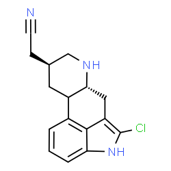 ChemSpider 2D Image | [(8beta,10xi)-2-Chloroergolin-8-yl]acetonitrile | C16H16ClN3