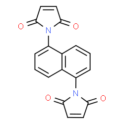 ChemSpider 2D Image | 1,1'-(1,5-Naphthalenediyl)bis(1H-pyrrole-2,5-dione) | C18H10N2O4