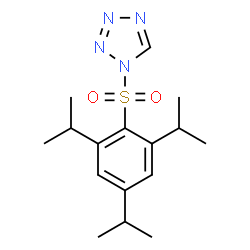 ChemSpider 2D Image | 1-[(2,4,6-Triisopropylphenyl)sulfonyl]-1H-tetrazole | C16H24N4O2S