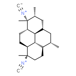 ChemSpider 2D Image | (1R,2R,3aS,5S,5aR,8S,8aS,10aS,10bS,10cS)-1,8-Diisocyano-1,2,5,8-tetramethylhexadecahydropyrene | C22H32N2