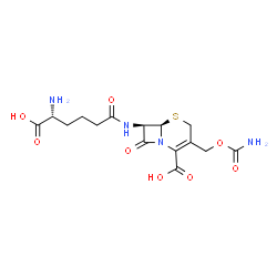 ChemSpider 2D Image | O-Carbamoyl-deacetylcephalosporin C | C15H20N4O8S