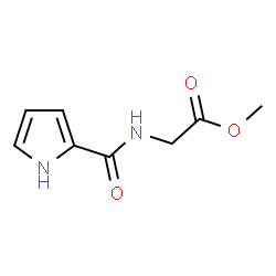 ChemSpider 2D Image | Methyl N-(1H-pyrrol-2-ylcarbonyl)glycinate | C8H10N2O3
