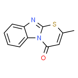 ChemSpider 2D Image | 2-Methyl-4H-(1,3)Thiazino(3,2-A)Benzimidazol-4-One | C11H8N2OS