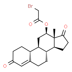 ChemSpider 2D Image | 12beta-Bromoacetoxy-4-estrene-3,17-dione | C20H25BrO4
