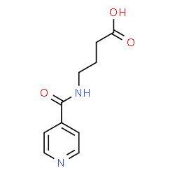 ChemSpider 2D Image | 4-(Isonicotinoylamino)butanoic acid | C10H12N2O3