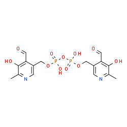 ChemSpider 2D Image | Bis[(4-formyl-5-hydroxy-6-methyl-3-pyridinyl)methyl] dihydrogen diphosphate | C16H18N2O11P2